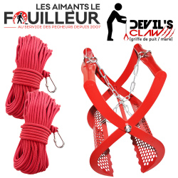 Griffe de Puit + 2 cordes 30m