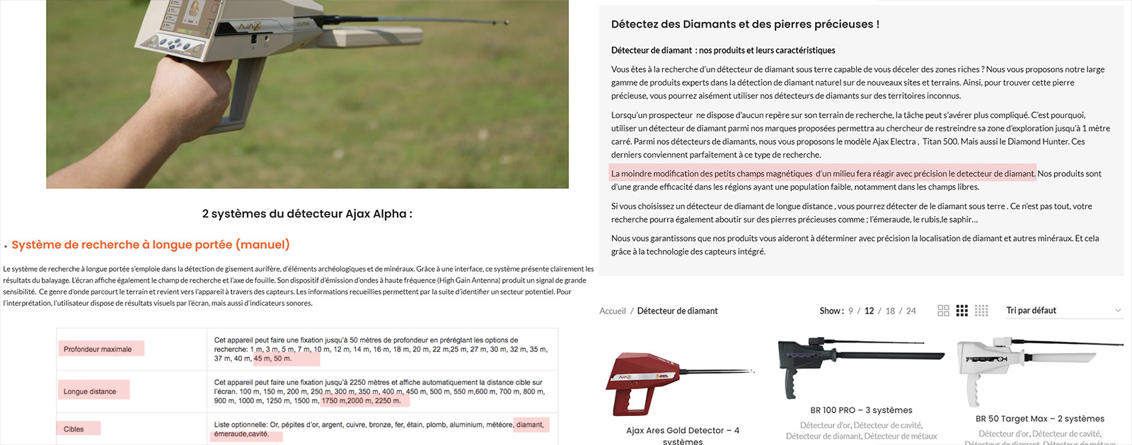 arnaque detecteur diamant