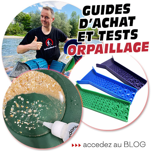 test matériel orpaillage